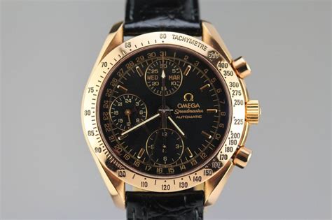 omega speedmaster triple date rose gold|omega speedmaster retail price.